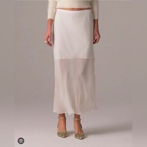 J Crew New Gwyneth skirt in chiffon